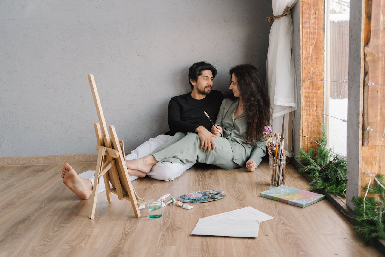 Date-Idee für Zuhause: "Die 10-Minuten-Wechsel-Canvas-Challenge für Paare!" 🎨
