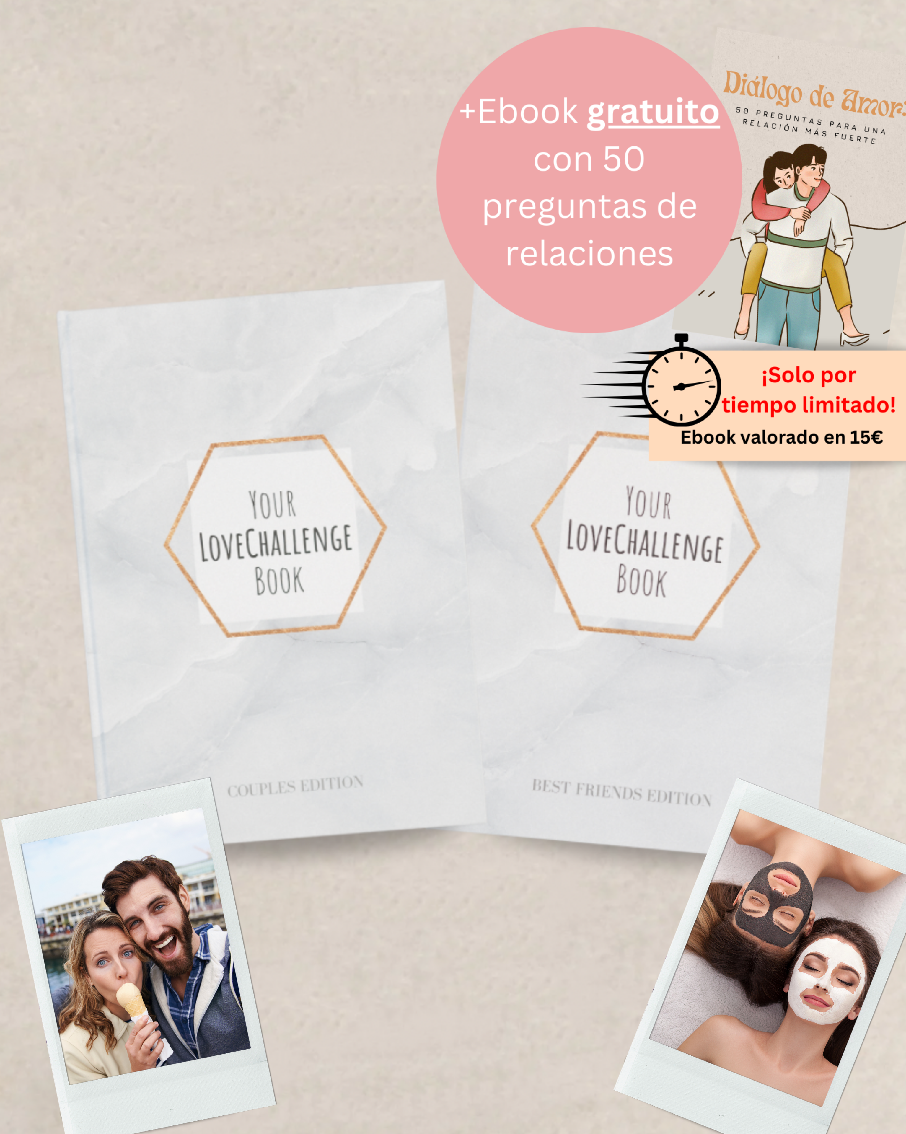 Paquete de Parejas y Amigos - (Amigos + Edición Parejas) + E-Book gratuito con 50 preguntas para tu pareja